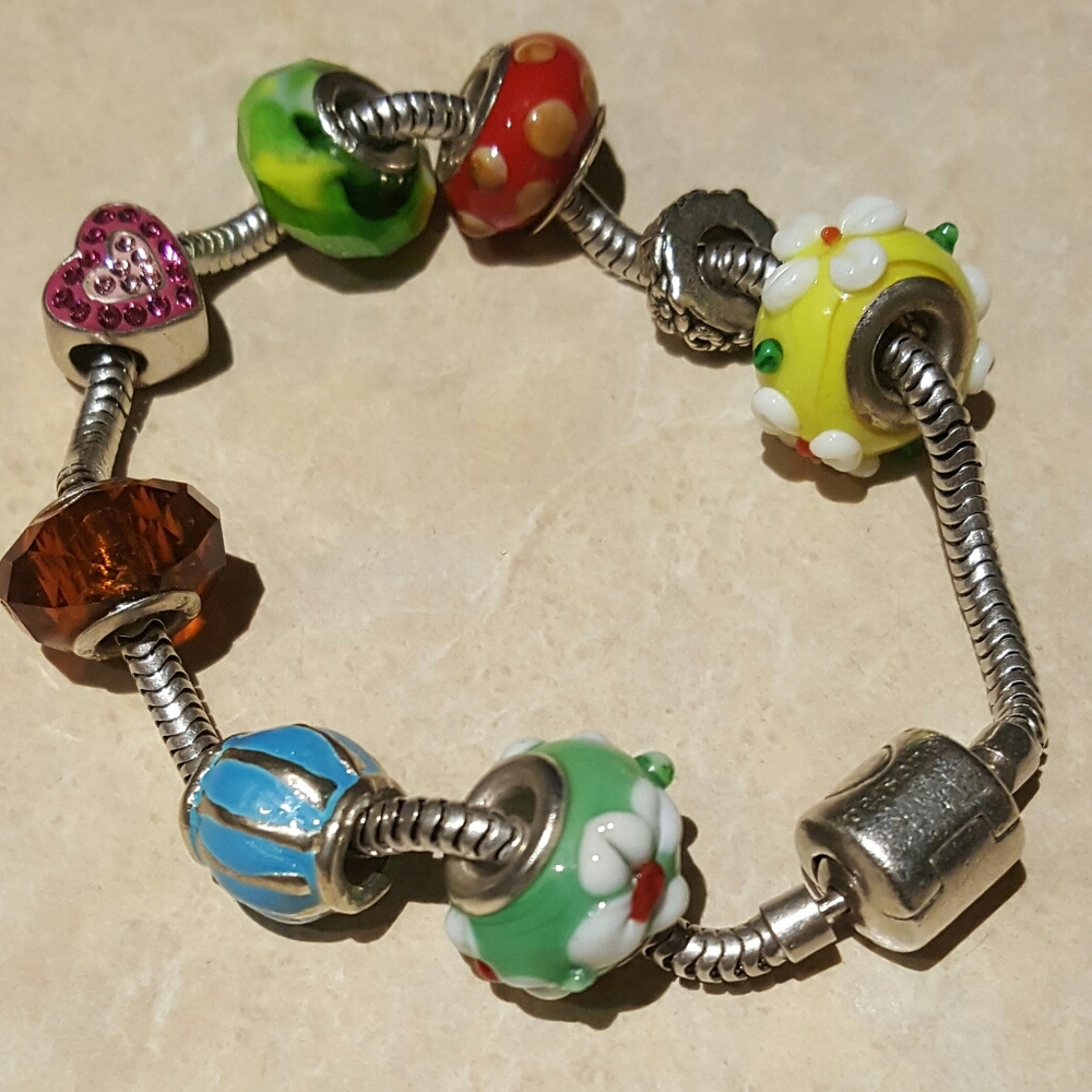 Persona Sterling Silver Bracelet with Beads
